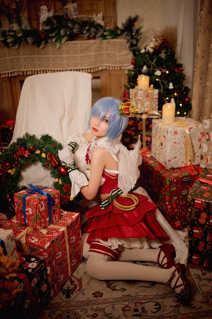 Hana 花柒 – Rem Xmas (mitaku.net) photo 1-5