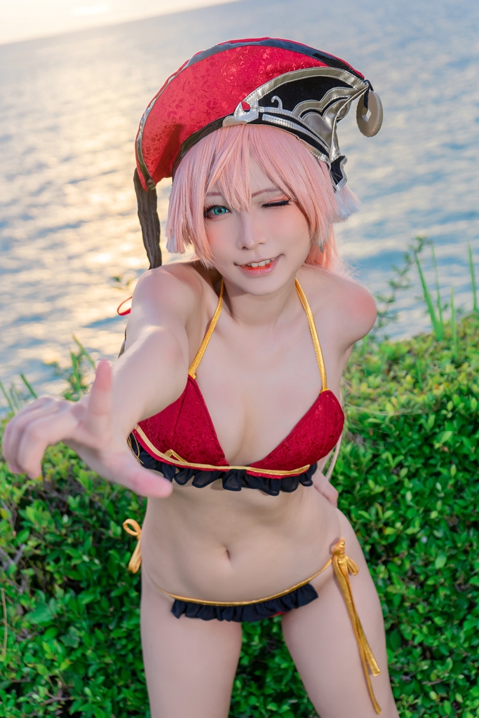 Light Cosplayer – Yanfei Bikini (mitaku.net) photo 1-14