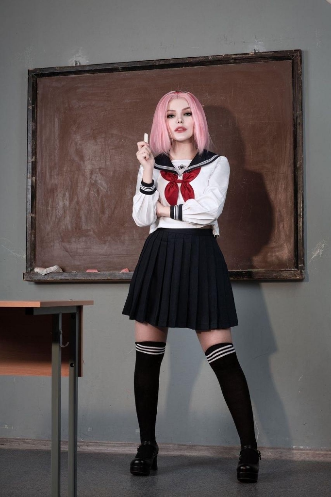 Kalinka Fox – Sakura JK Uniform (mitaku.net) photo 1-0