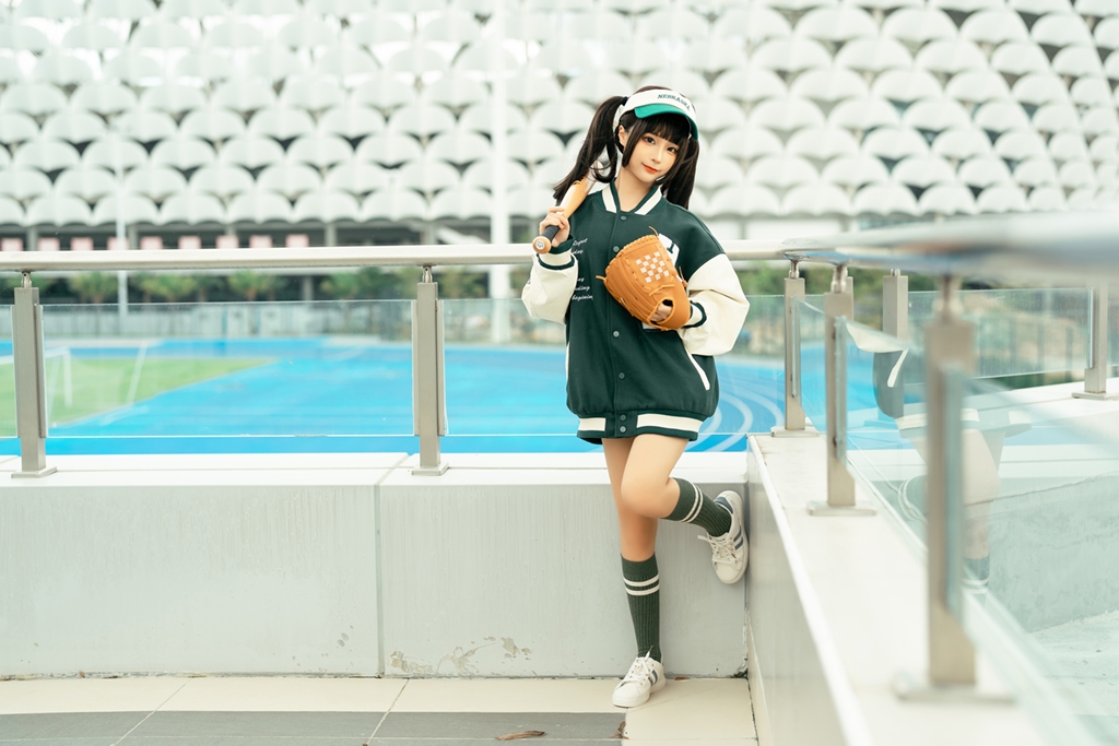 Chunmomo 蠢沫沫 – Baseball Girl (mitaku.net) photo 1-10