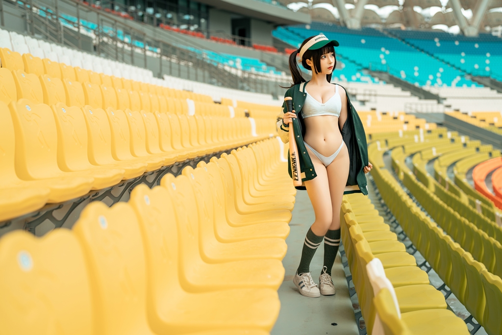 Chunmomo 蠢沫沫 – Baseball Girl (mitaku.net) photo 1-16