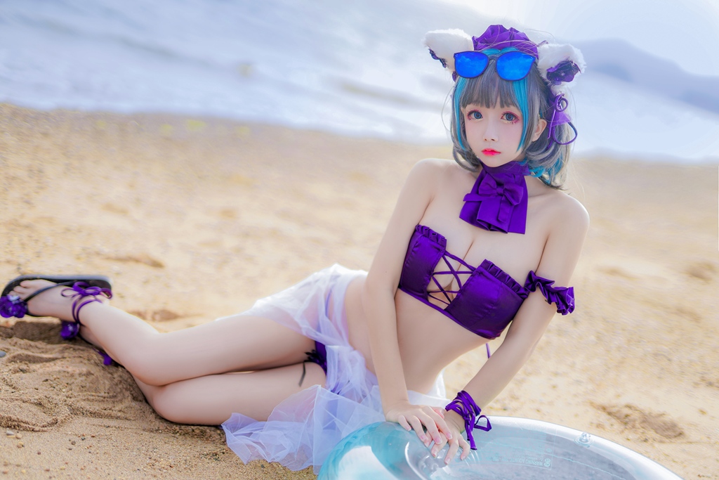 Rinaijiao 日奈娇 – Cheshire Swimsuit (Azur Lane) photo 1-2