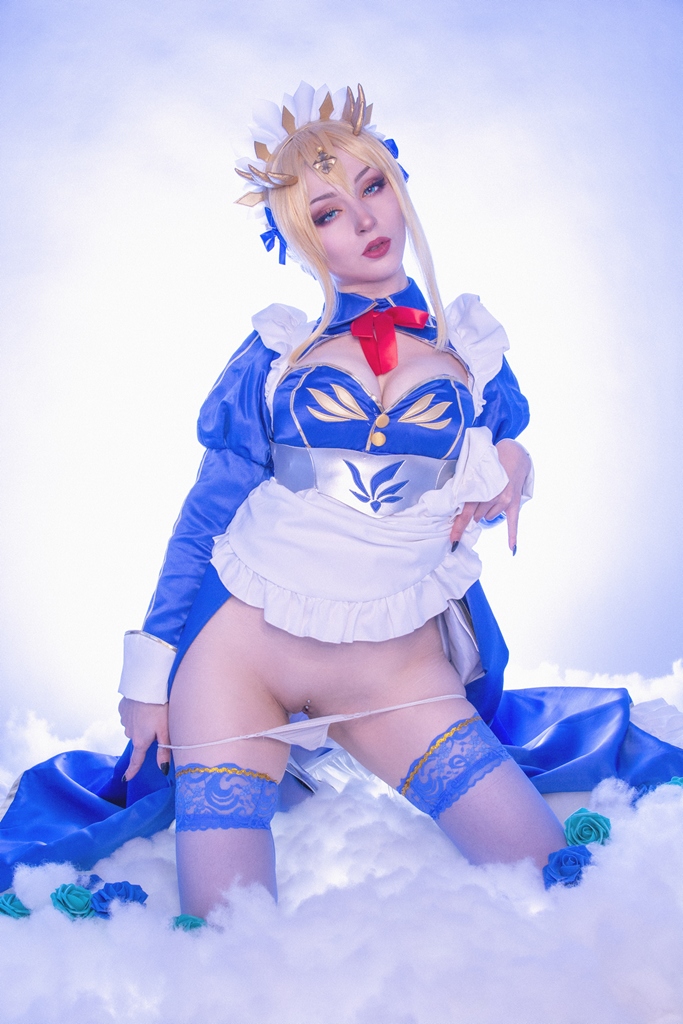 ShiroKitsune – Artoria Pendragon Maid (mitaku.net) photo 1-16