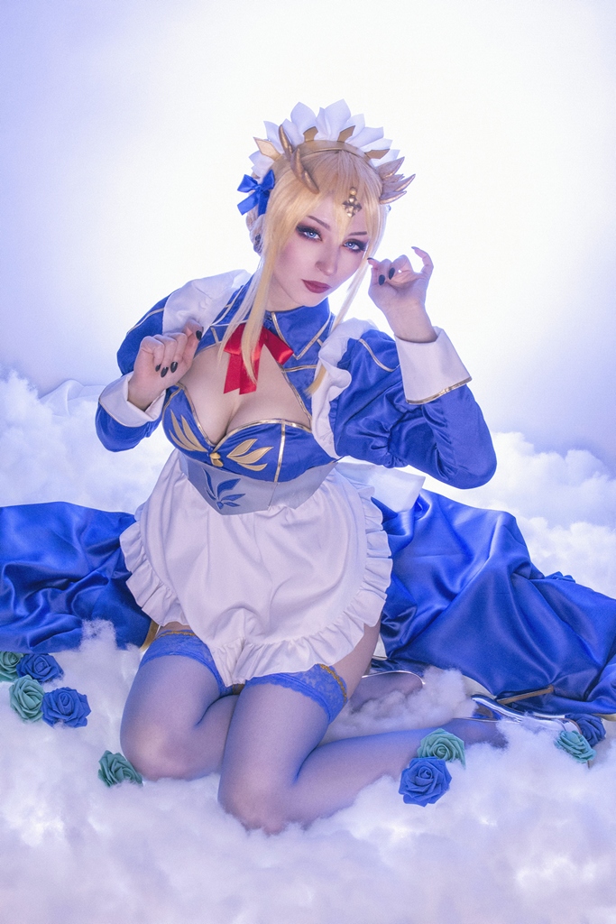 ShiroKitsune – Artoria Pendragon Maid (mitaku.net) photo 1-2