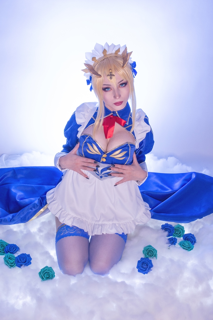 ShiroKitsune – Artoria Pendragon Maid (mitaku.net) photo 1-3