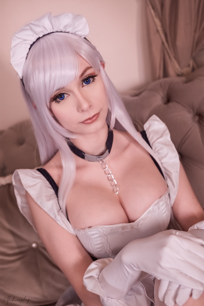 Miih Cosplay – Belfast (Azur Lane) (mitaku.net) photo 1-17