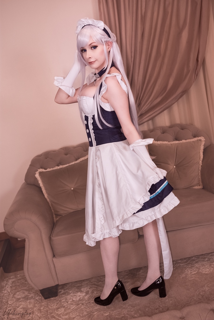 Miih Cosplay – Belfast (Azur Lane) (mitaku.net) photo 1-5