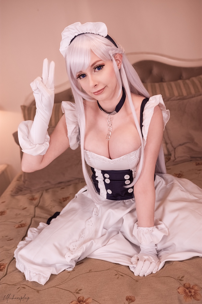 Miih Cosplay – Belfast (Azur Lane) (mitaku.net) photo 4-4