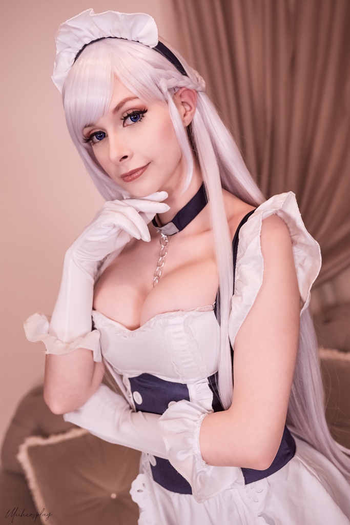 Miih Cosplay – Belfast (Azur Lane) (mitaku.net) photo 1-6