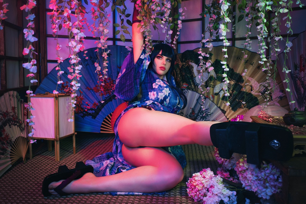 Alice Cosplay – Raiden Shogun Kimono (mitaku.net) photo 1-2