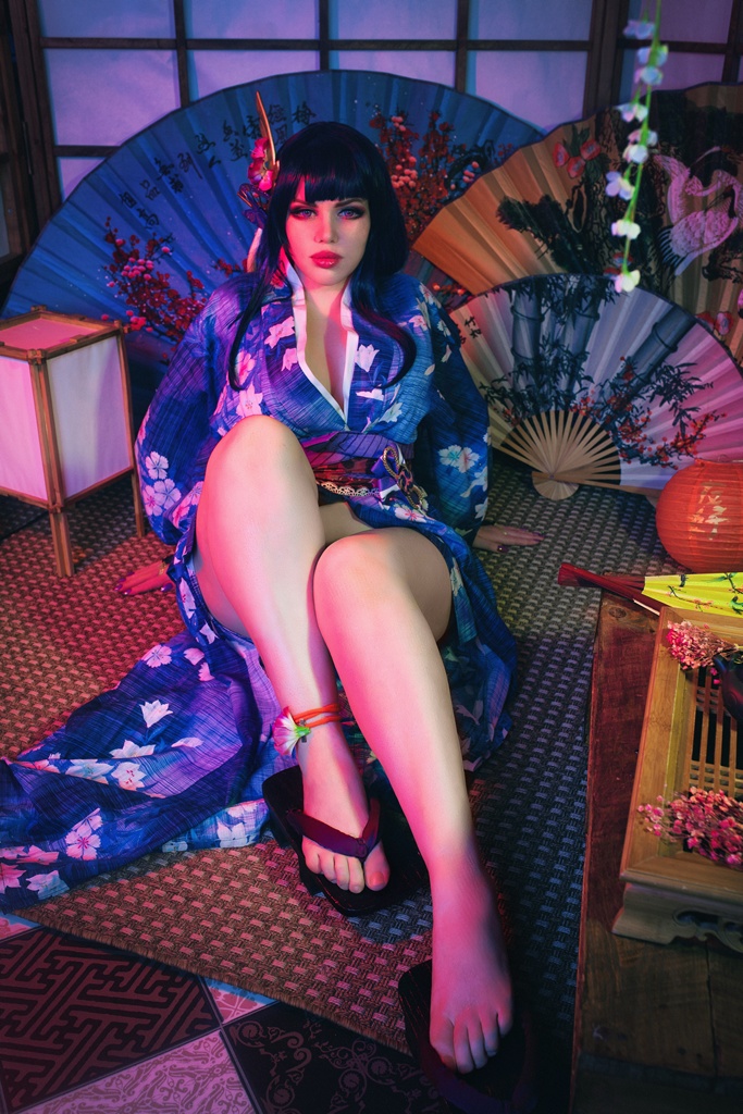 Alice Cosplay – Raiden Shogun Kimono (mitaku.net) photo 1-4