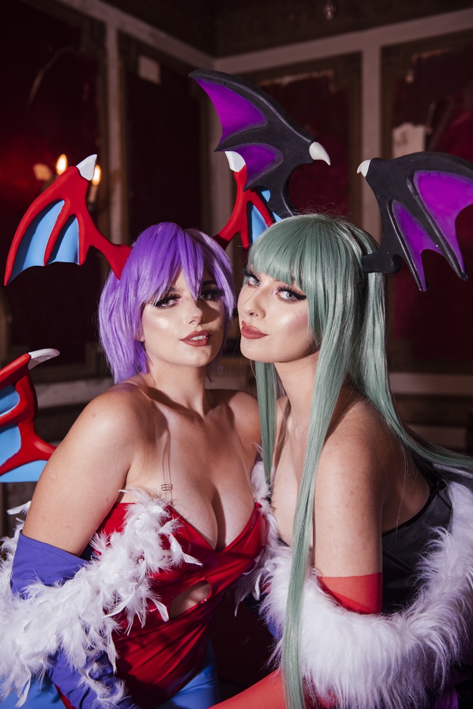 Valentina Kryp & GirlOfNox – Morrigan & Lilith (mitaku.net) photo 1-12