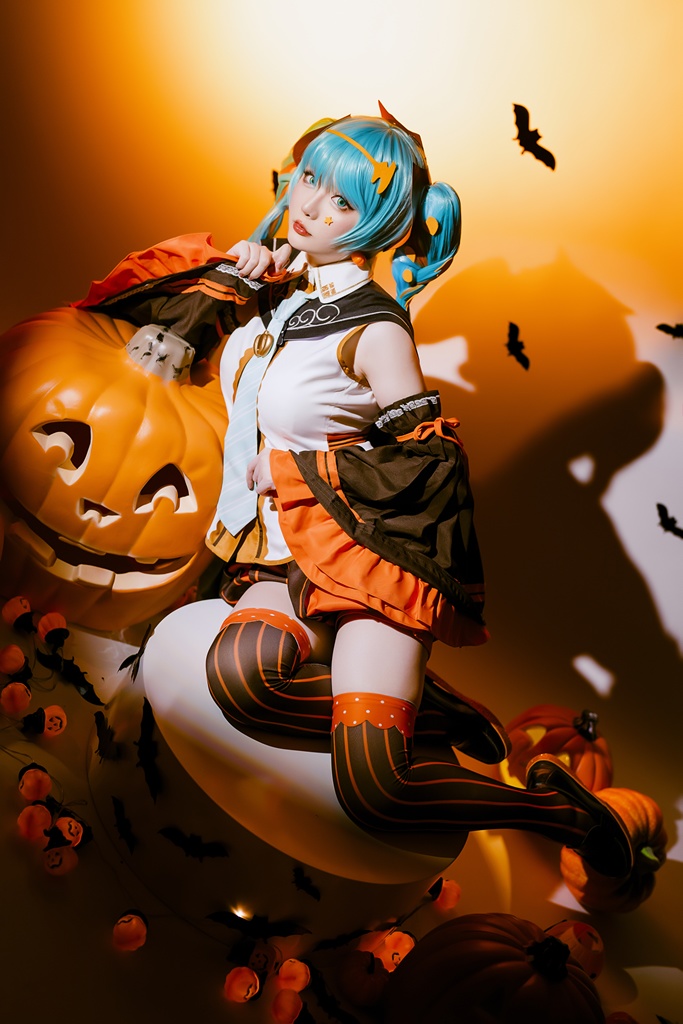 Hoshilily 星之迟迟 – Hatsune Miku Halloween (mitaku.net) photo 2-3