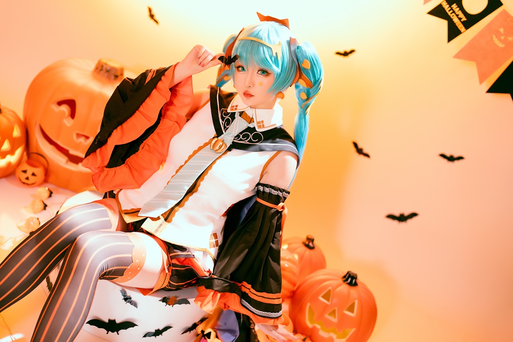 Hoshilily 星之迟迟 – Hatsune Miku Halloween (mitaku.net) photo 1-2