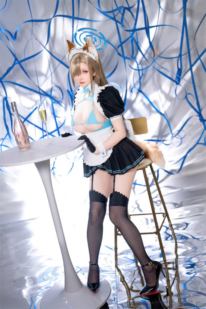 Hoshilily 星之迟迟 – Ichinose Asuna Maid /mitaku.net/ photo 1-17