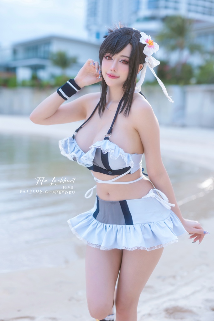 Byoru – Tifa Bikini Sexy Cosplay