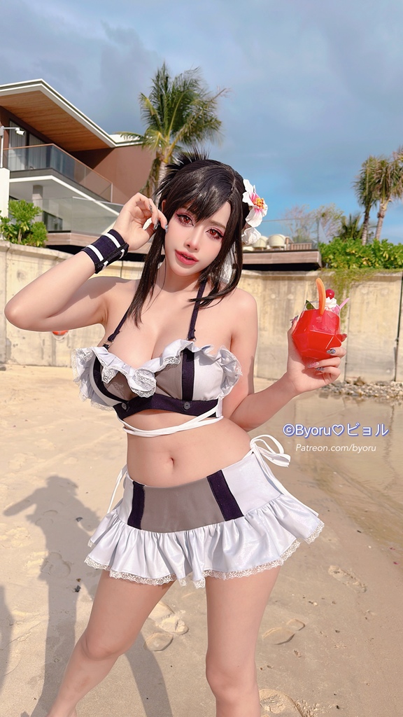 Byoru – Tifa Bikini Sexy Cosplay