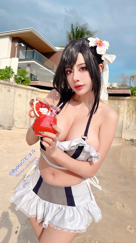 Byoru – Tifa Bikini Sexy Cosplay