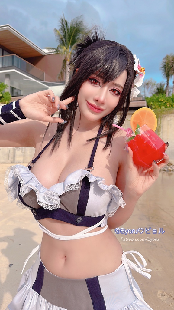 Byoru – Tifa Bikini Sexy Cosplay