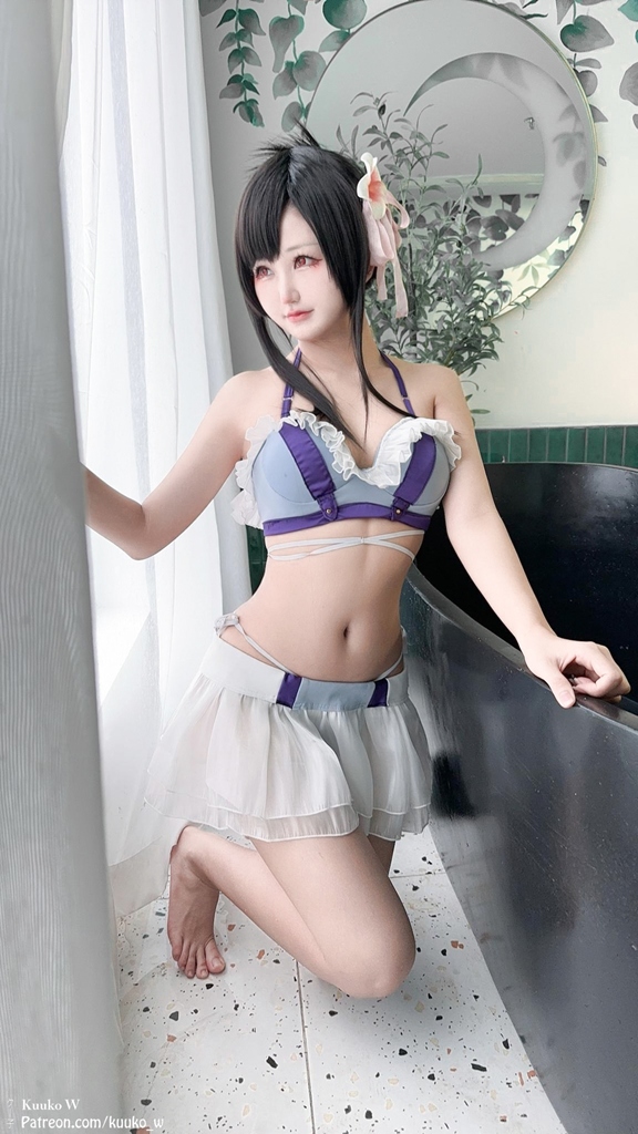 Kuuko W – Tifa Swimsuit Sexy Cosplay