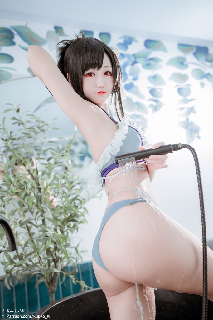 Kuuko W – Tifa Swimsuit Sexy Cosplay