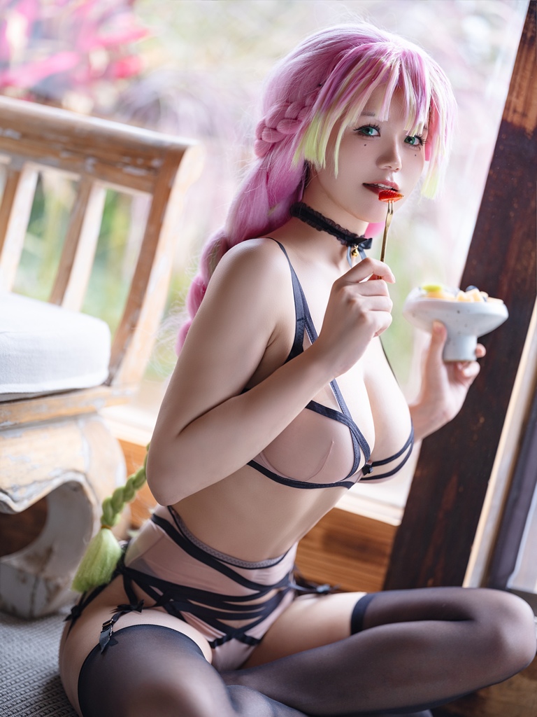 Yummychiyo 小仓千代w – Mitsuri Kanroji Lingerie Sexy Cosplay