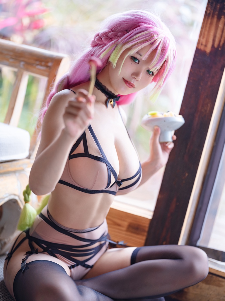 Yummychiyo 小仓千代w – Mitsuri Kanroji Lingerie Sexy Cosplay