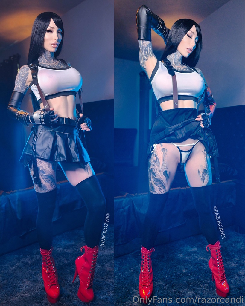 Razor Candi – Tifa Sexy Cosplay