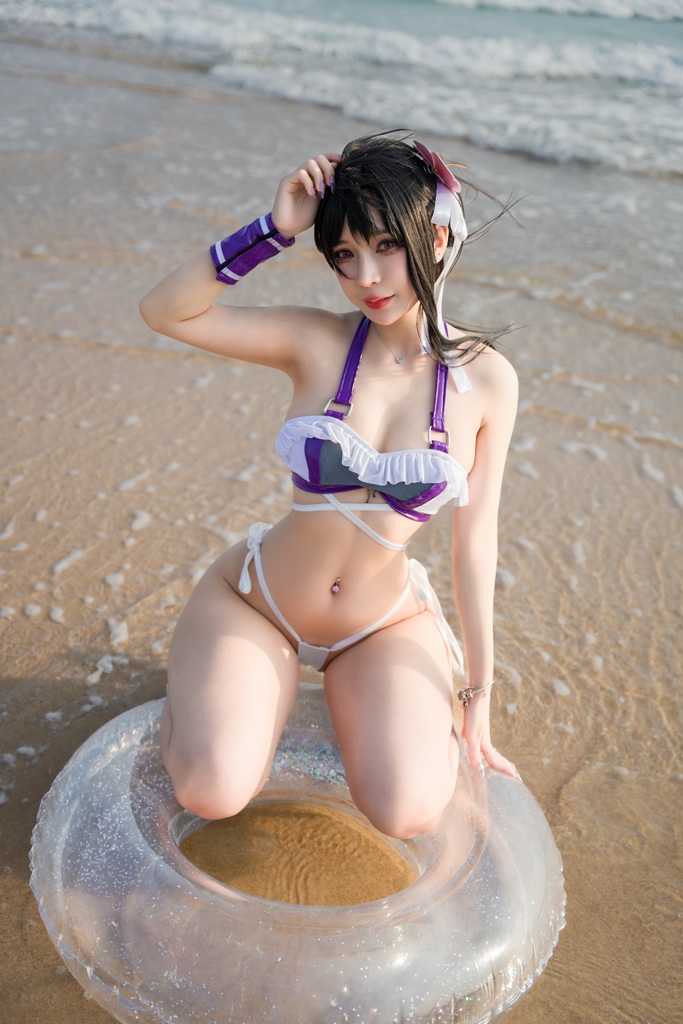 Umeko J – Tifa Swimsuit Sexy Cosplay