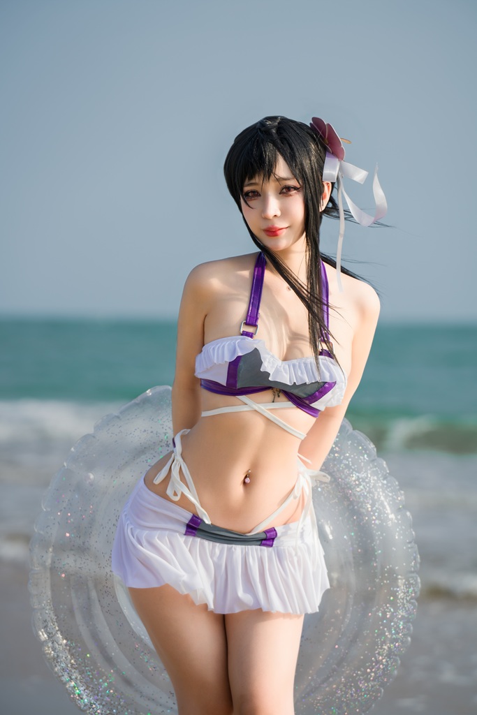 Umeko J – Tifa Swimsuit Sexy Cosplay