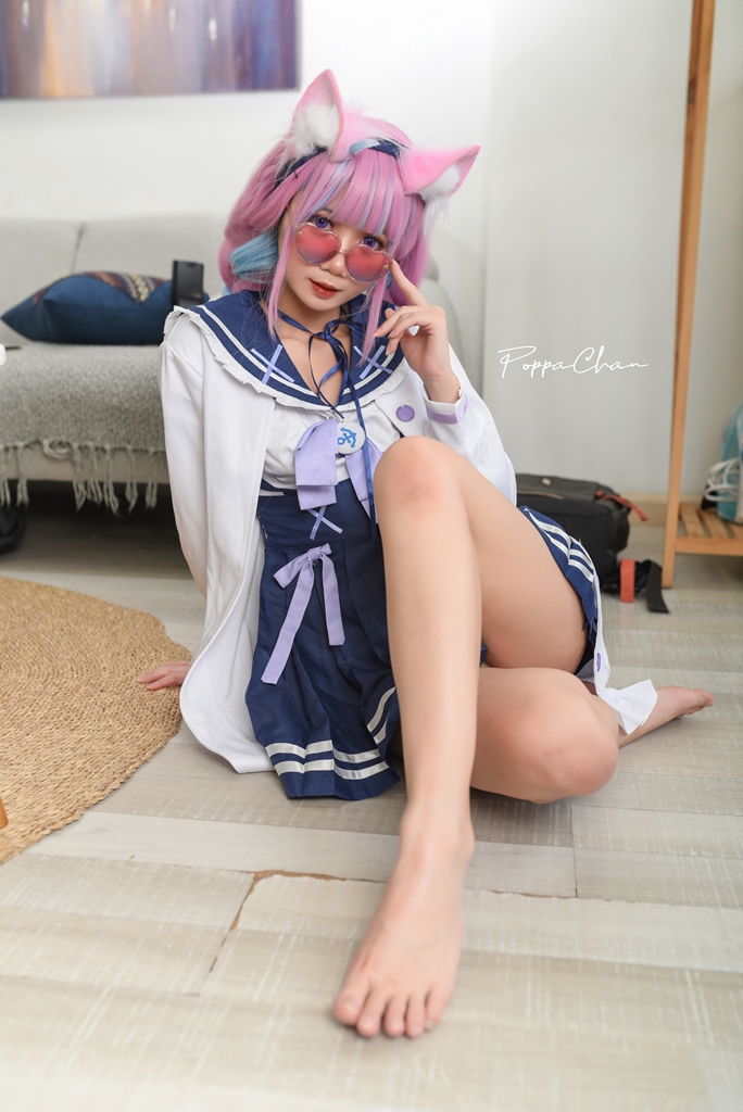 PoppaChan - Minato Aqua School Uniform - Mitaku photo 1-15