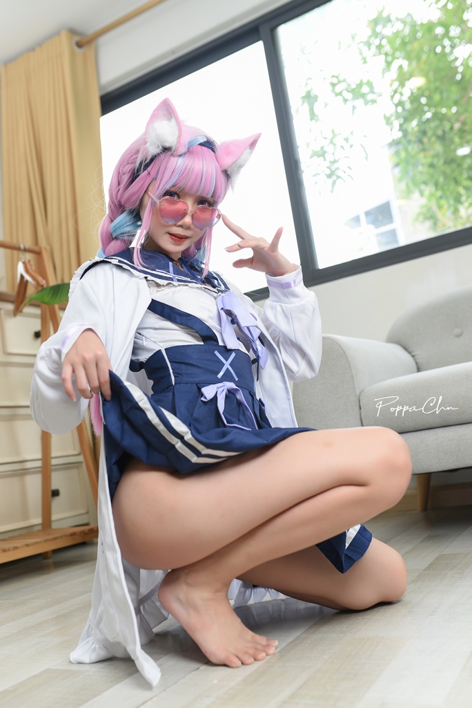 PoppaChan - Minato Aqua School Uniform - Mitaku photo 1-19