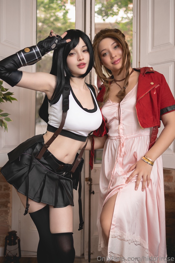 Hidori Rose & Virtual Geisha - Tifa & Aerith - Mitaku photo 1-2