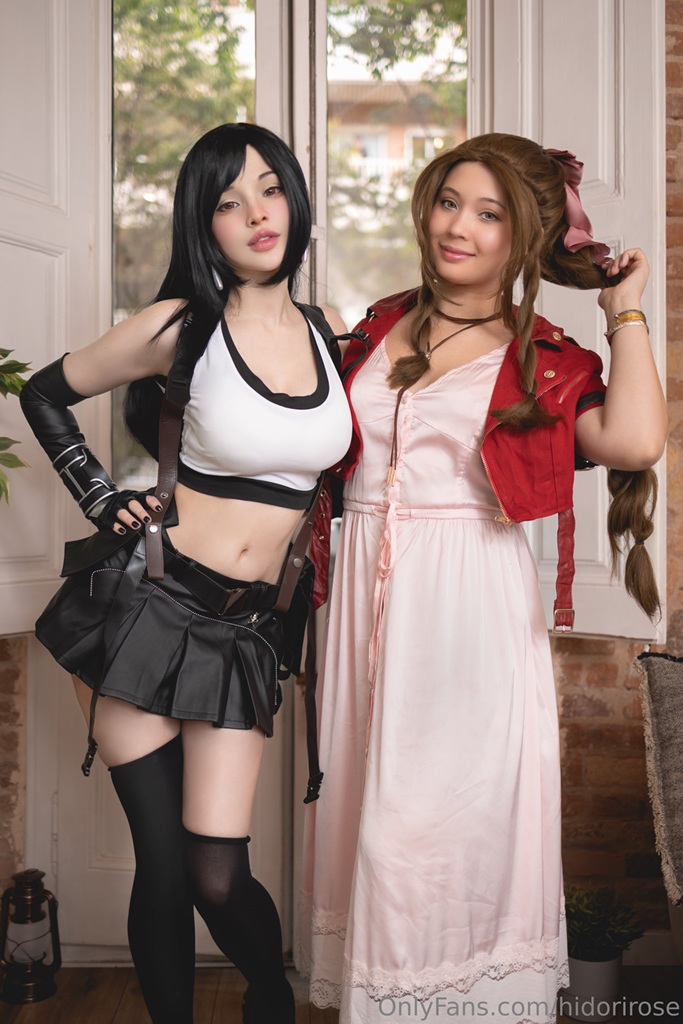 Hidori Rose & Virtual Geisha - Tifa & Aerith - Mitaku photo 1-4