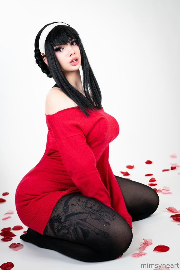 Mimsyheart - Yor Forger Red Sweater - Mitaku photo 1-2