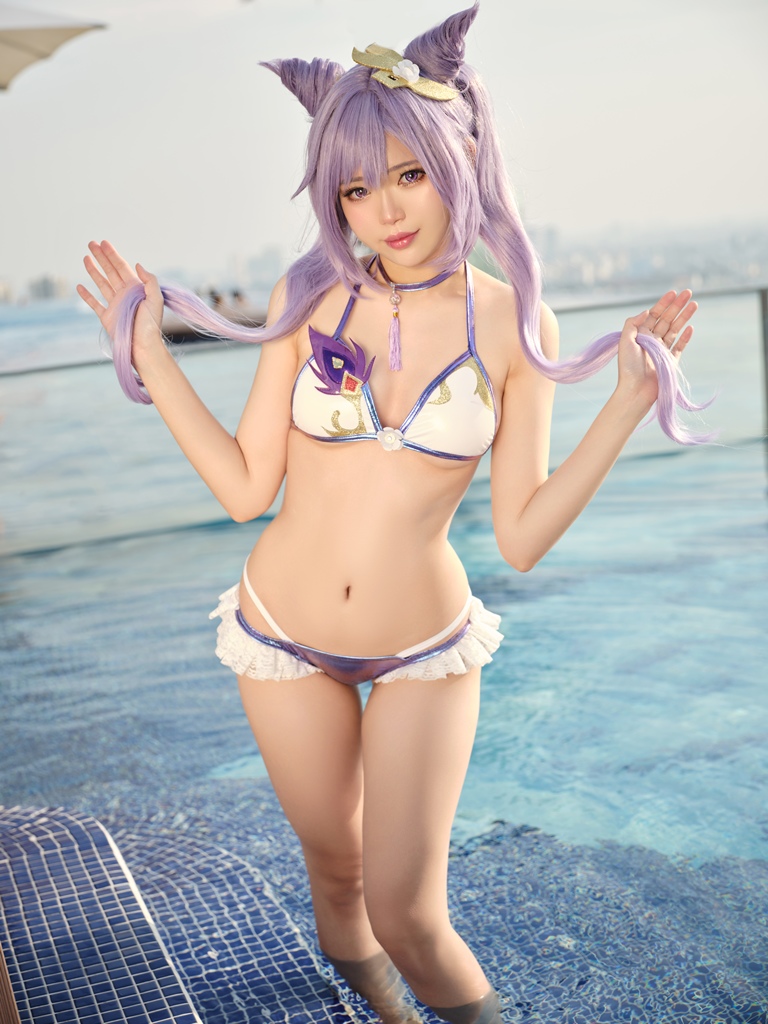 ZinieQ - Keqing Bikini - Mitaku photo 1-3