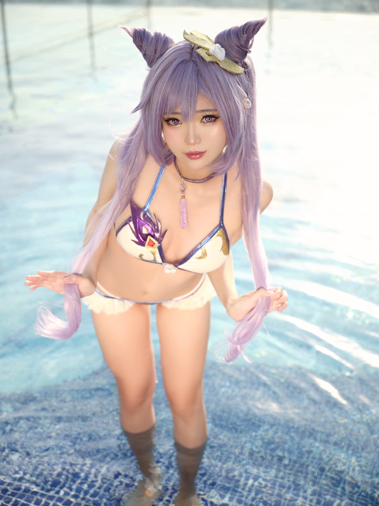 ZinieQ - Keqing Bikini - Mitaku photo 1-5