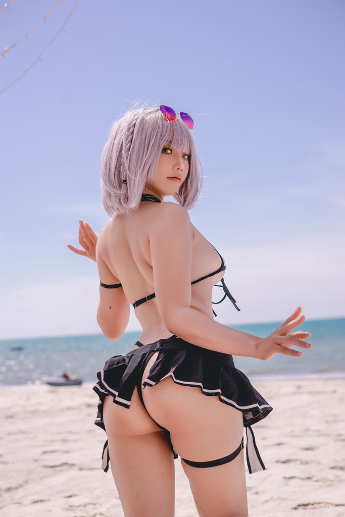 Messie Huang - Shirogane Noel Swimsuit - Mitaku photo 1-13