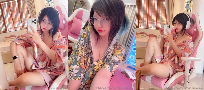 Potato Godzilla OnlyFans Nude Dec 1 31 2024 Cover