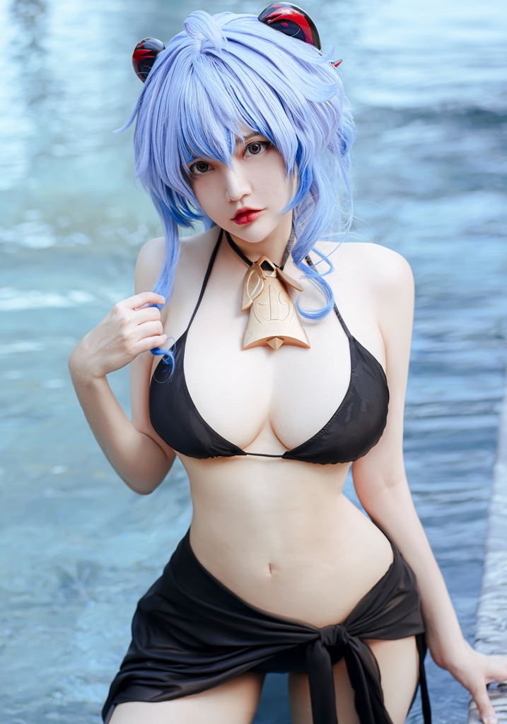 Potato Godzilla - Ganyu Bikini - Mitaku photo 1-0