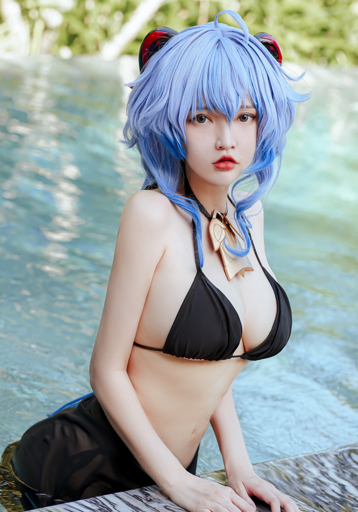 Potato Godzilla - Ganyu Bikini - Mitaku photo 1-1