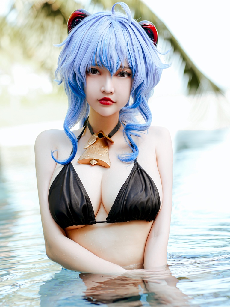 Potato Godzilla - Ganyu Bikini - Mitaku photo 1-6