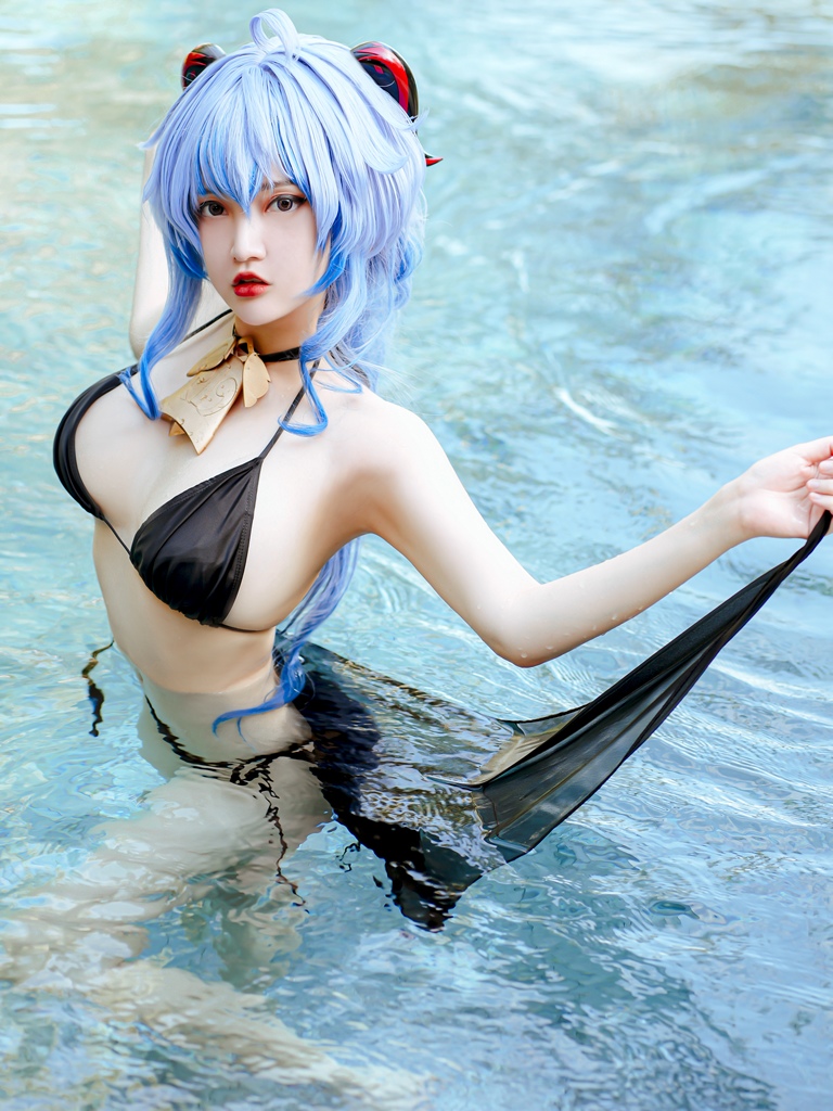 Potato Godzilla - Ganyu Bikini - Mitaku photo 1-7