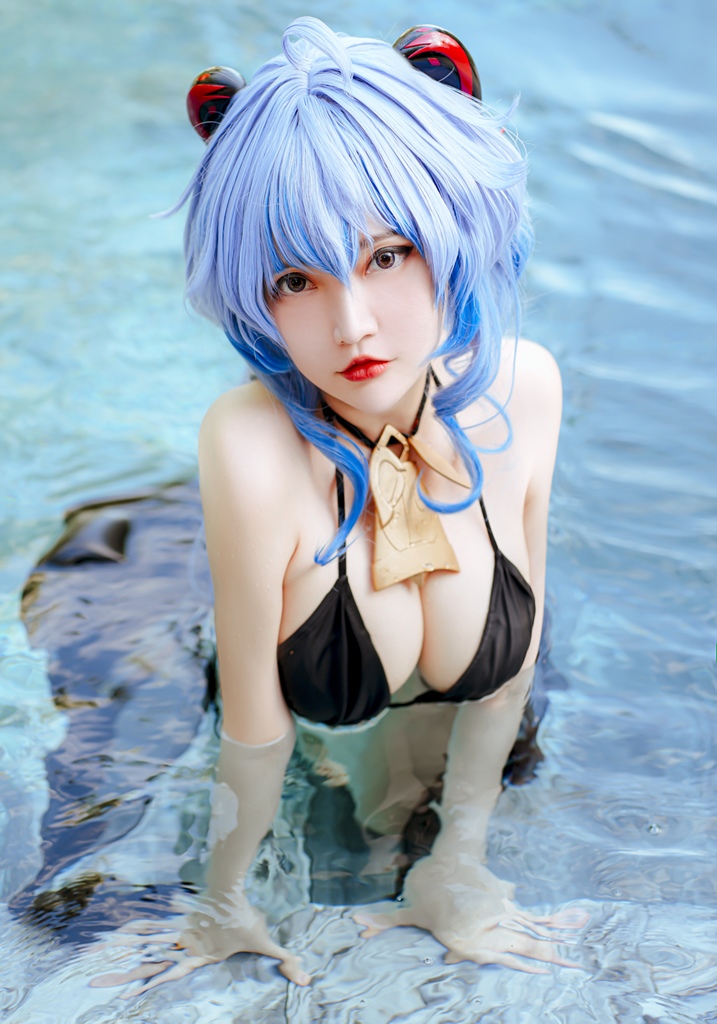 Potato Godzilla - Ganyu Bikini - Mitaku photo 1-8