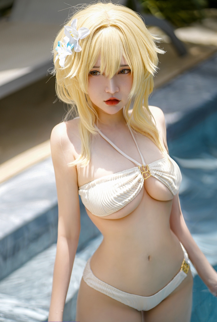 Potato Godzilla - Lumine Bikini (Genshin Impact) - Mitaku photo 1-0