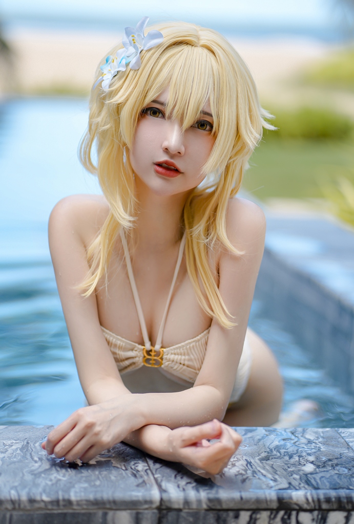 Potato Godzilla - Lumine Bikini (Genshin Impact) - Mitaku photo 1-16