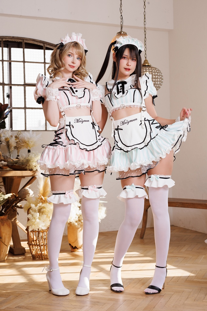 PeachyMilky & Jean WanWan - Ice Cream Parlour Maids - Mitaku photo 1-0