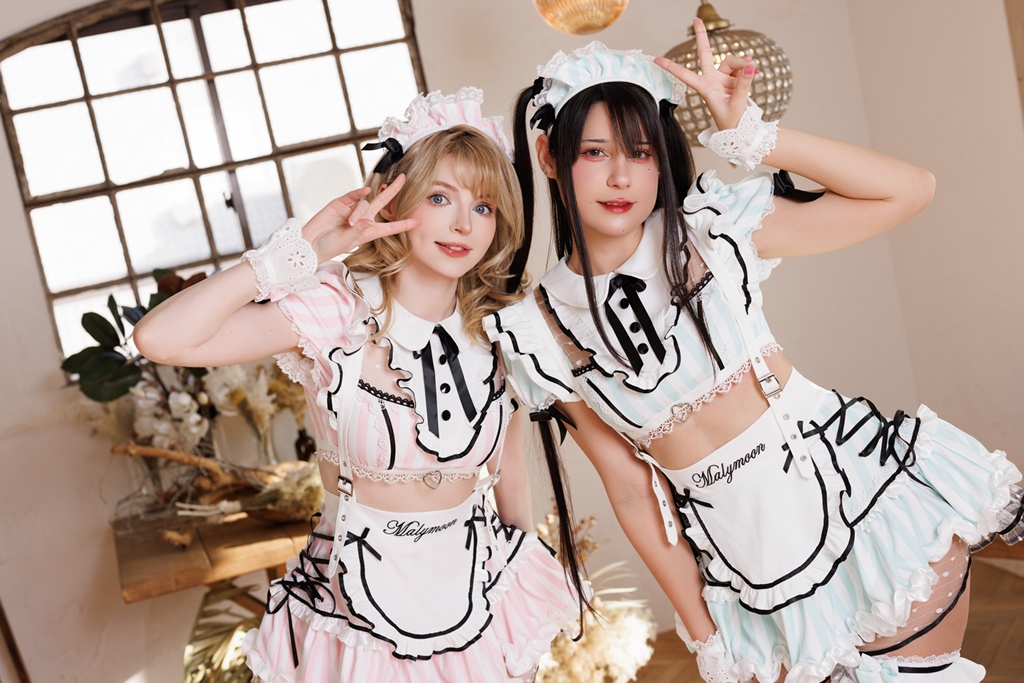 PeachyMilky & Jean WanWan - Ice Cream Parlour Maids - Mitaku photo 1-1