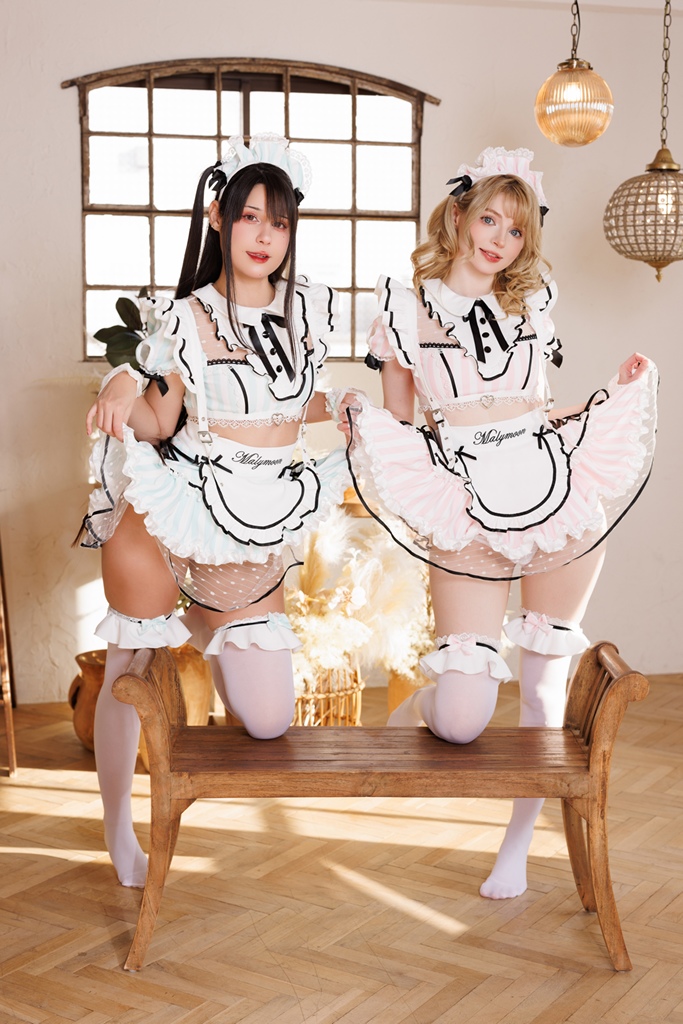PeachyMilky & Jean WanWan - Ice Cream Parlour Maids - Mitaku photo 2-7