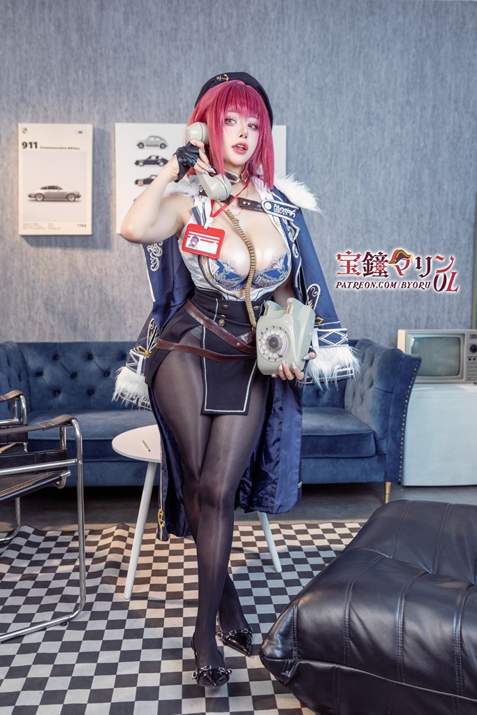 Byoru - Houshou Marine Office Lady - Mitaku photo 1-5